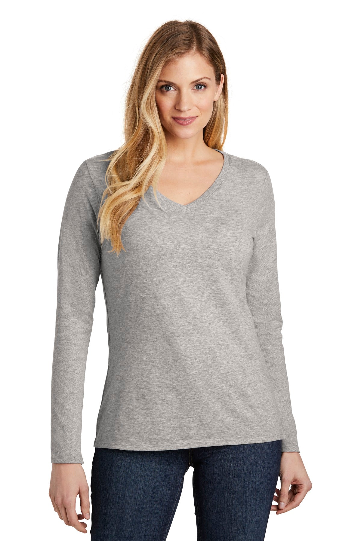 District ® Women's Very Important Tee ® Long Sleeve V-Neck. DT6201 - DFW Impression