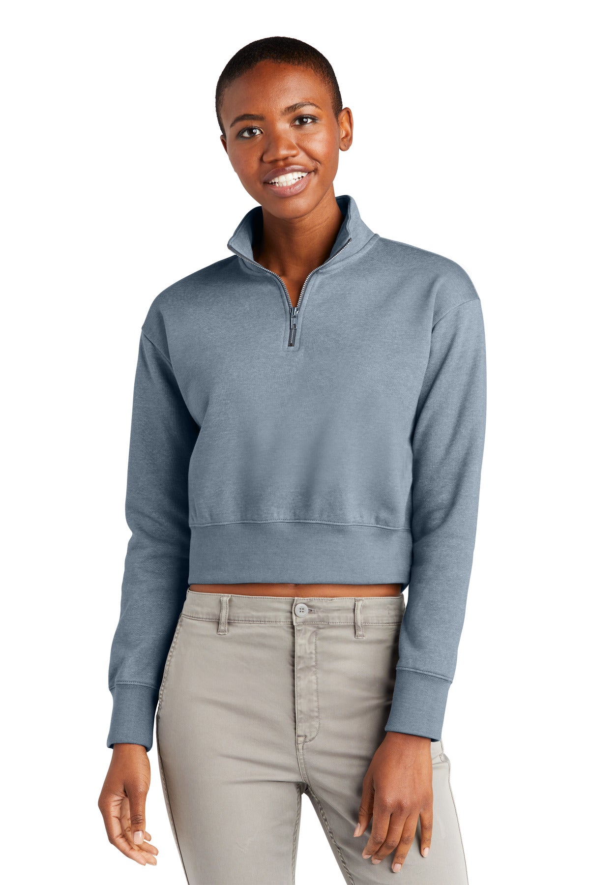 District® Women's V.I.T.™ Fleece 1/2-Zip DT6111 - DFW Impression