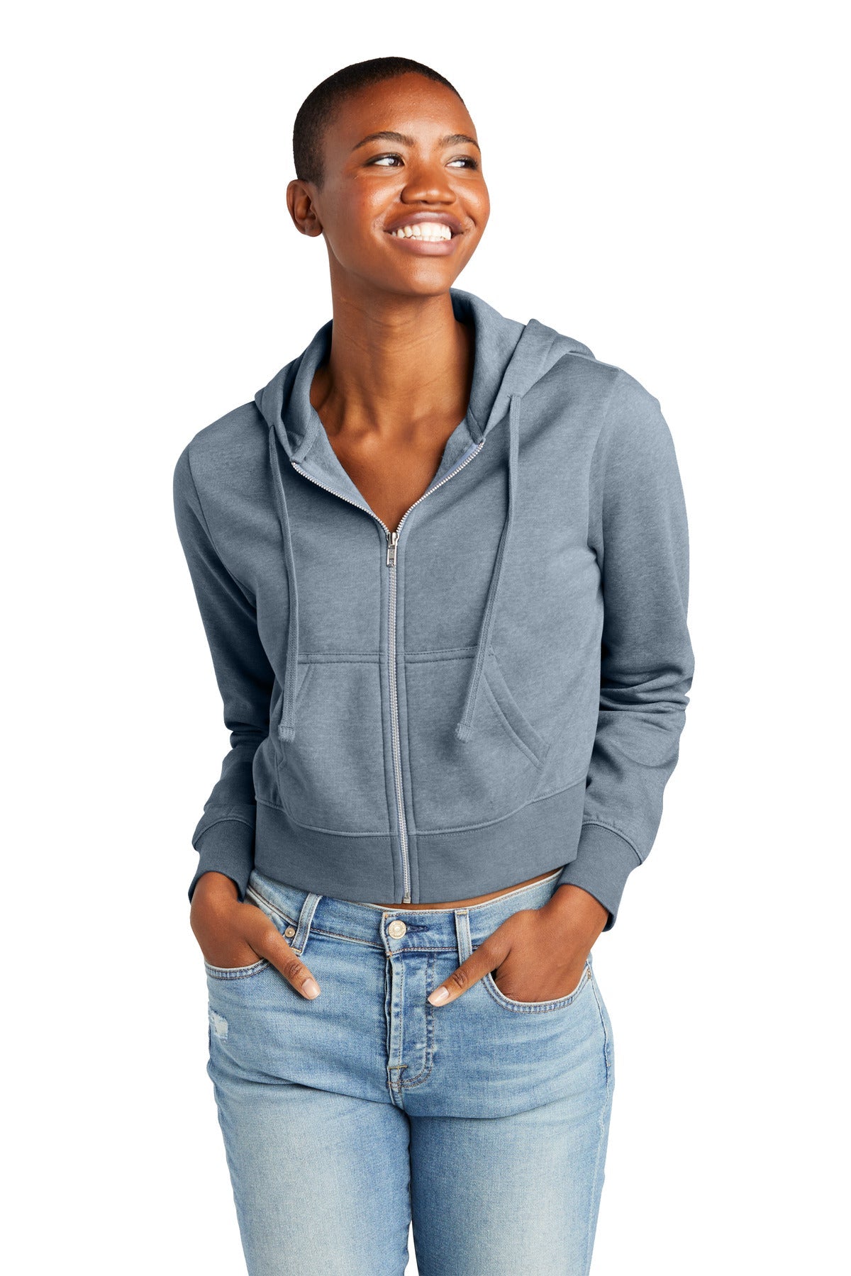 District® Women's V.I.T.™ Fleece Full-Zip Hoodie DT6103 - DFW Impression