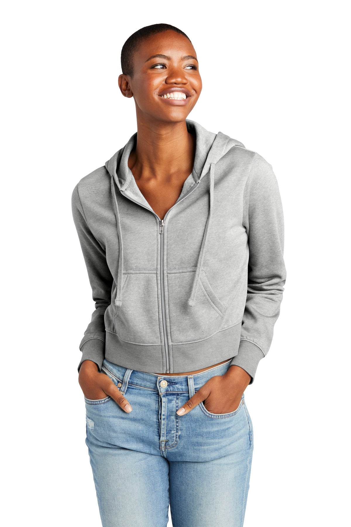 District® Women's V.I.T.™ Fleece Full-Zip Hoodie DT6103 - DFW Impression