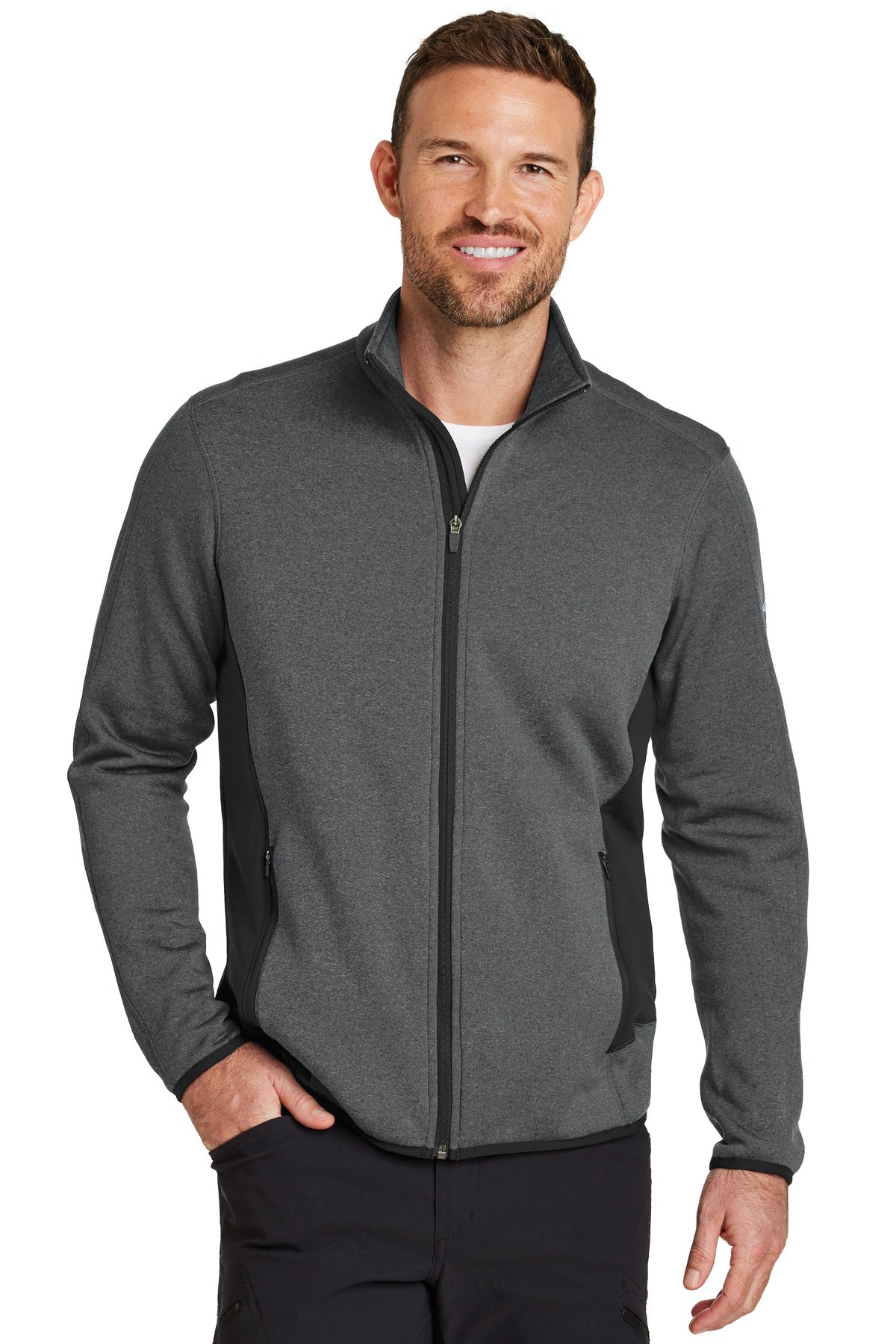 Eddie Bauer® Full-Zip Heather Stretch Fleece Jacket. EB238 - DFW Impression