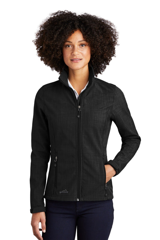 Eddie Bauer® Ladies Shaded Crosshatch Soft Shell Jacket. EB533 - DFW Impression