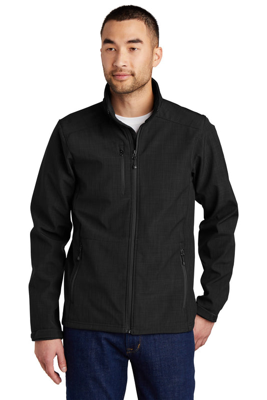 Eddie Bauer® Shaded Crosshatch Soft Shell Jacket. EB532 - DFW Impression