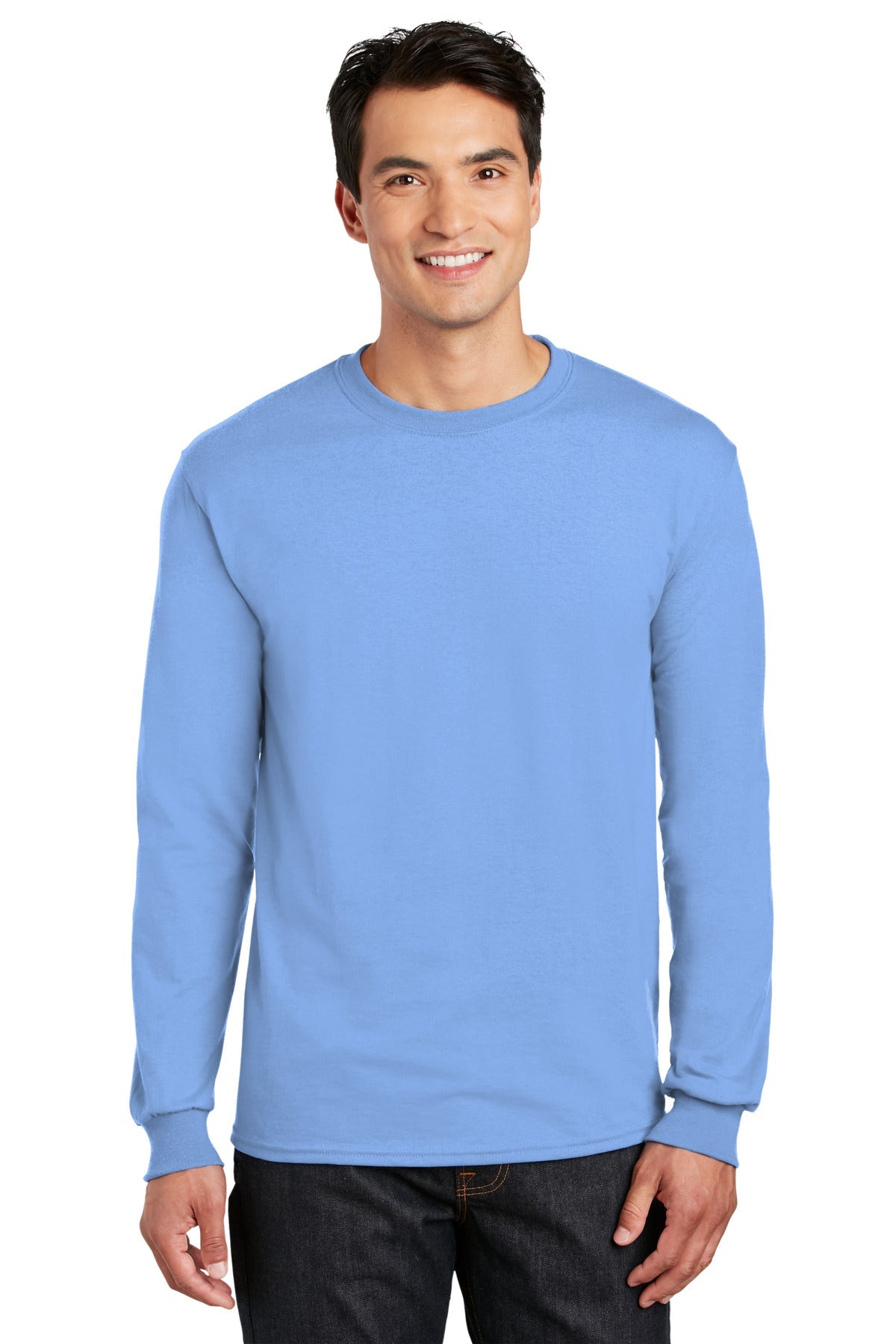 Gildan® - DryBlend® 50 Cotton/50 Poly Long Sleeve T-Shirt. 8400 [Carolina Blue] - DFW Impression