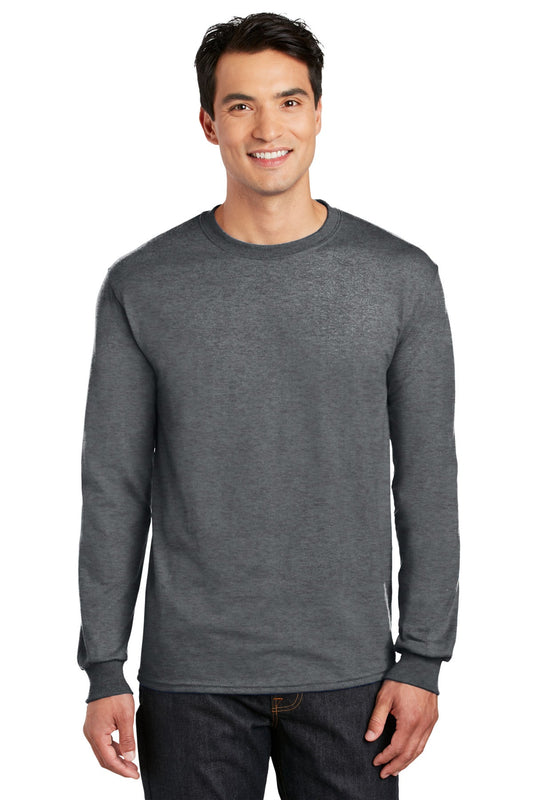 Gildan® - DryBlend® 50 Cotton/50 Poly Long Sleeve T-Shirt. 8400 [Dark Heather] - DFW Impression