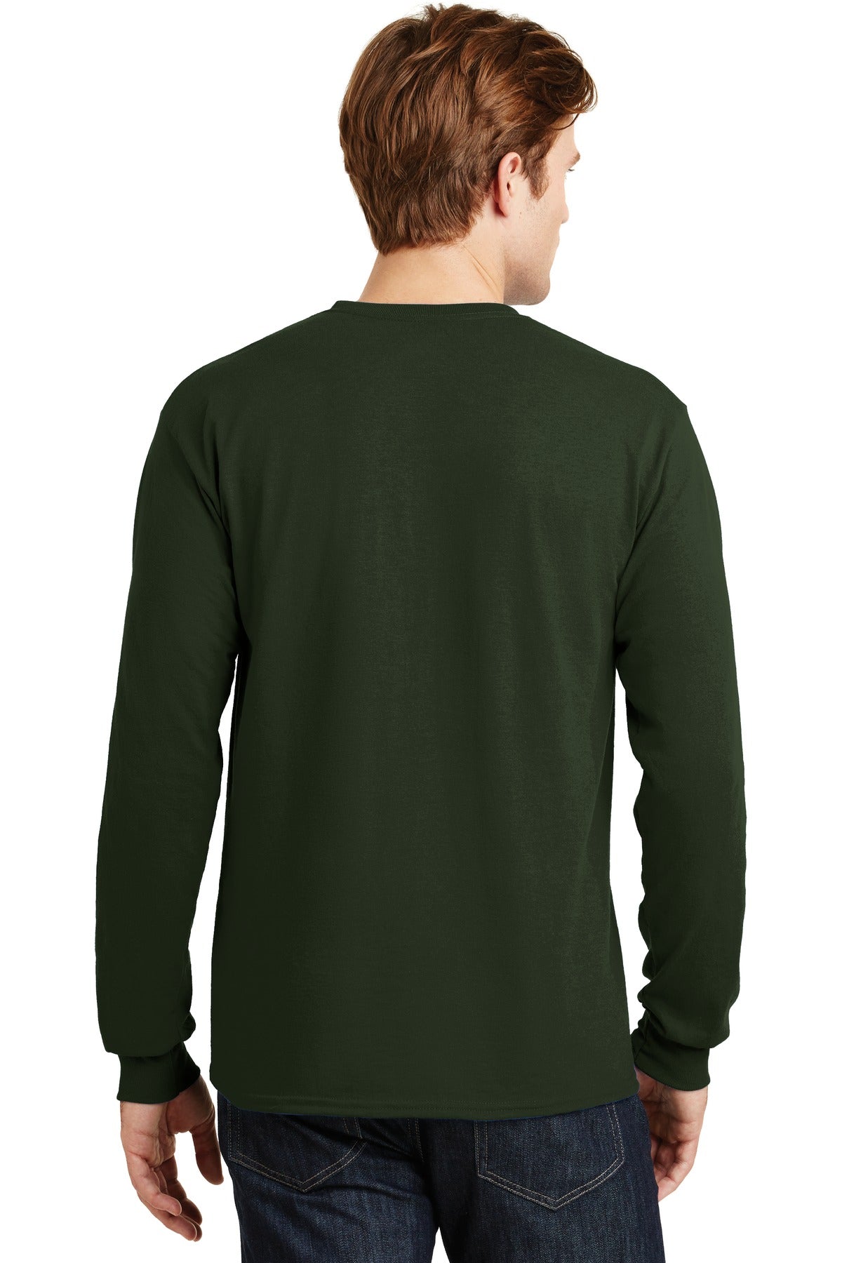 Gildan® - DryBlend® 50 Cotton/50 Poly Long Sleeve T-Shirt. 8400 [Forest Green] - DFW Impression