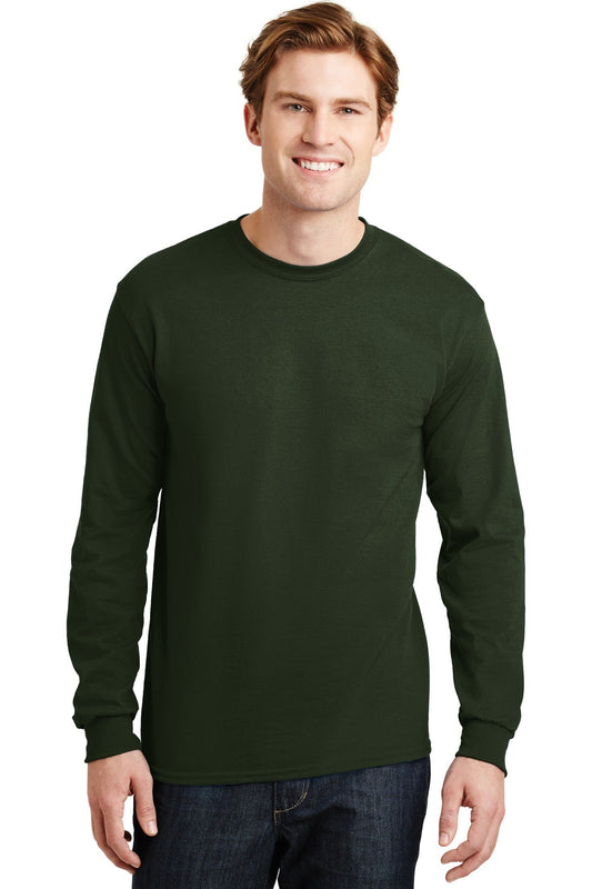 Gildan® - DryBlend® 50 Cotton/50 Poly Long Sleeve T-Shirt. 8400 [Forest Green] - DFW Impression