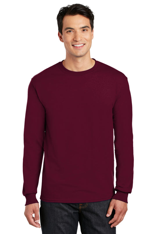 Gildan® - DryBlend® 50 Cotton/50 Poly Long Sleeve T-Shirt. 8400 [Maroon] - DFW Impression