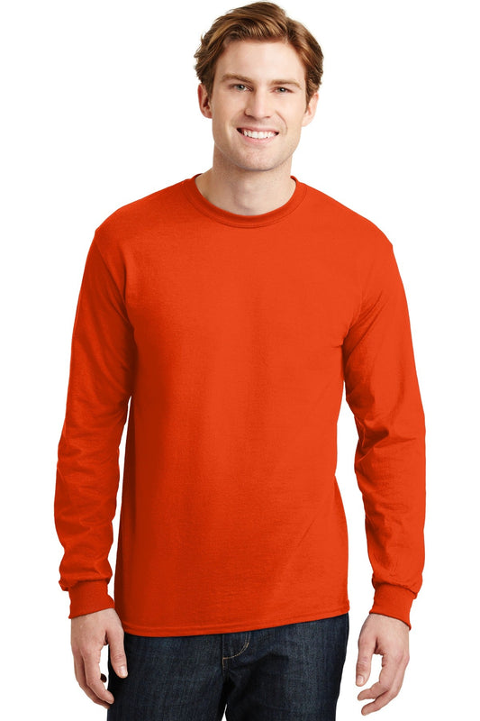 Gildan® - DryBlend® 50 Cotton/50 Poly Long Sleeve T-Shirt. 8400 [Orange] - DFW Impression