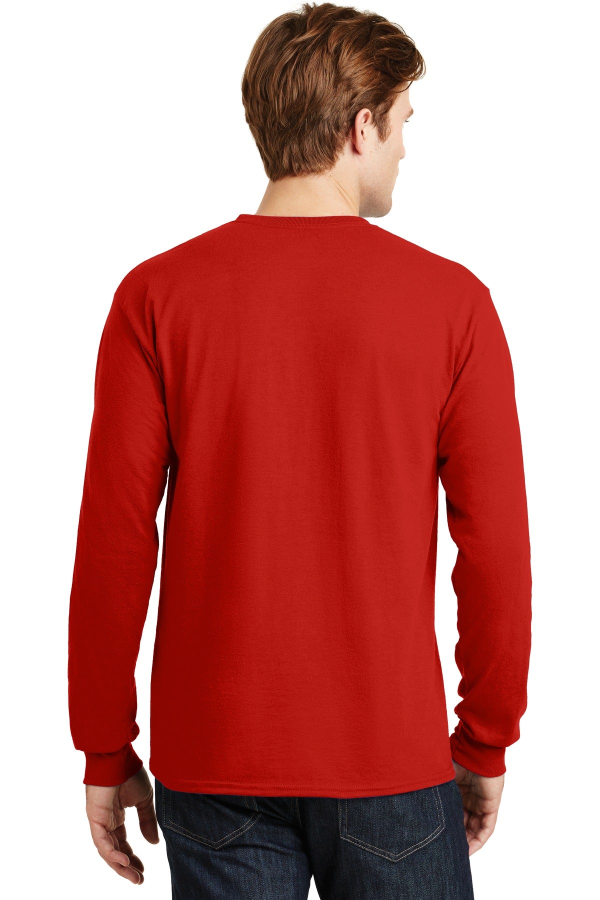 Gildan® - DryBlend® 50 Cotton/50 Poly Long Sleeve T-Shirt. 8400 [Red] - DFW Impression