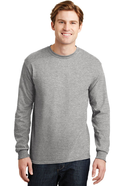 Gildan® - DryBlend® 50 Cotton/50 Poly Long Sleeve T-Shirt. 8400 [Sport Grey] - DFW Impression