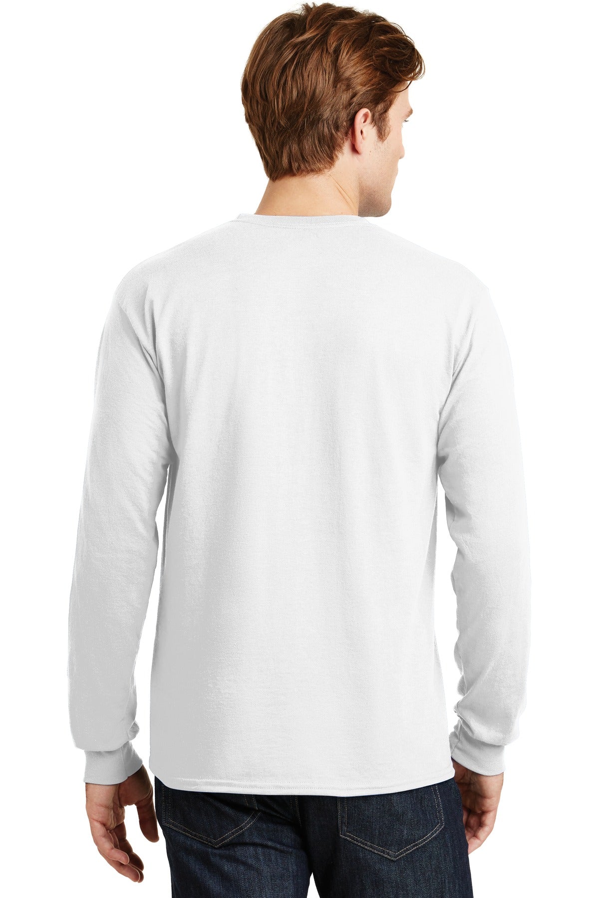 Gildan® - DryBlend® 50 Cotton/50 Poly Long Sleeve T-Shirt. 8400 [White] - DFW Impression