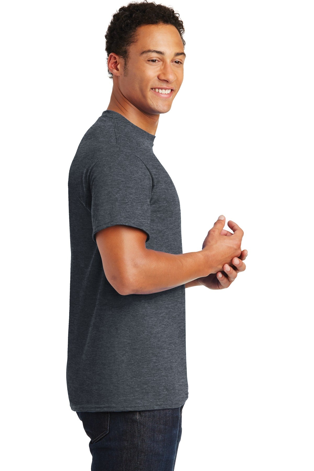 Gildan® - DryBlend® 50 Cotton/50 Poly T-Shirt. 8000 [Dark Heather] - DFW Impression