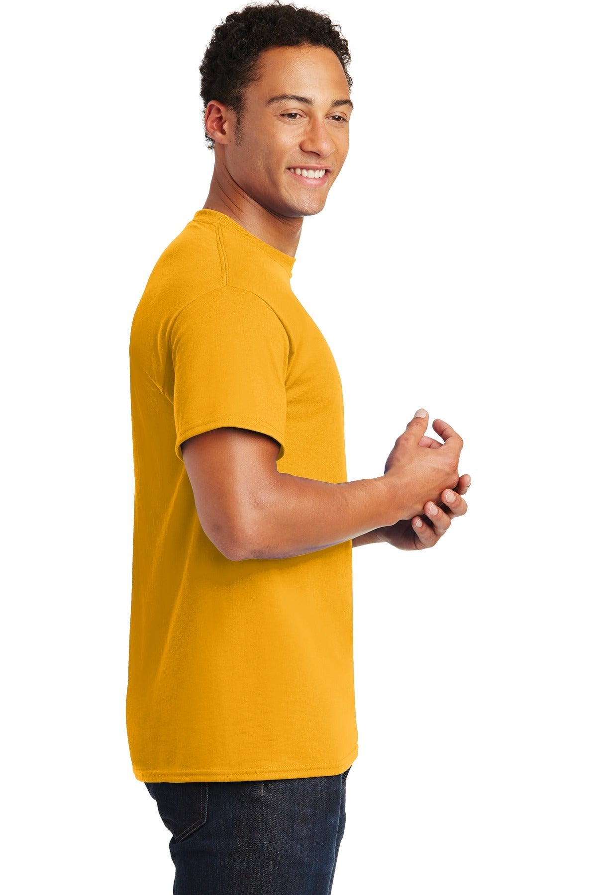 Gildan® - DryBlend® 50 Cotton/50 Poly T-Shirt. 8000 [Gold] - DFW Impression