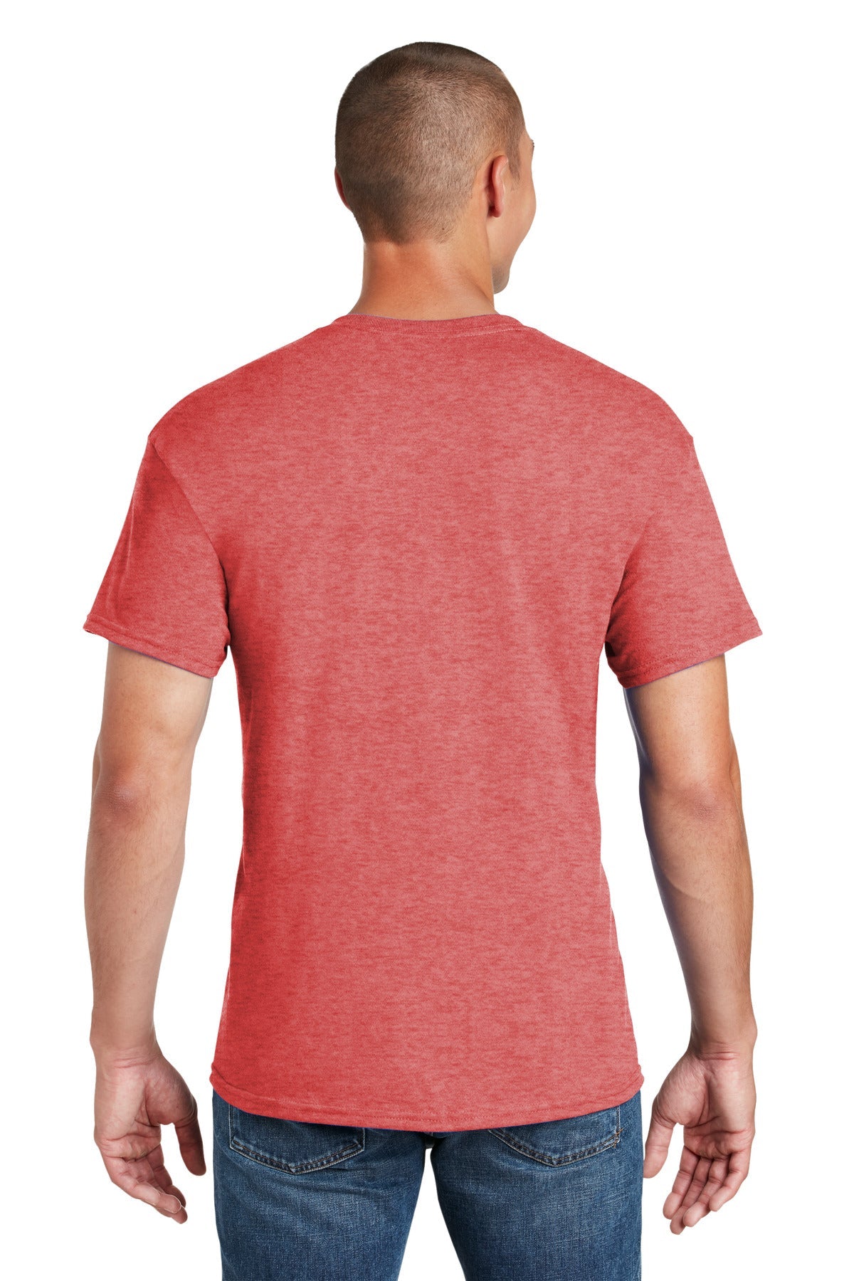 Gildan® - DryBlend® 50 Cotton/50 Poly T-Shirt. 8000 [Heather Sport Scarlet] - DFW Impression