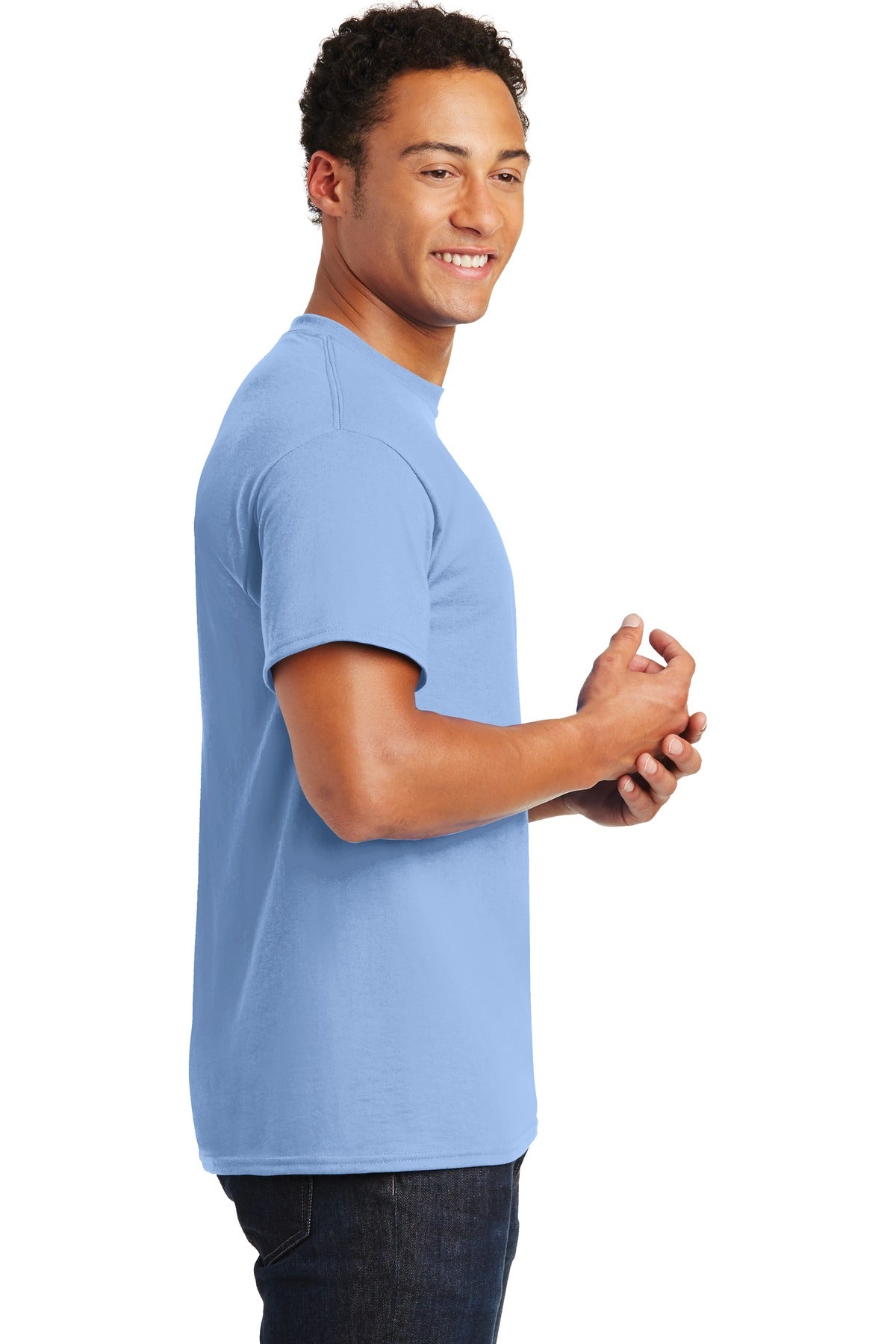 Gildan® - DryBlend® 50 Cotton/50 Poly T-Shirt. 8000 [Light Blue] - DFW Impression