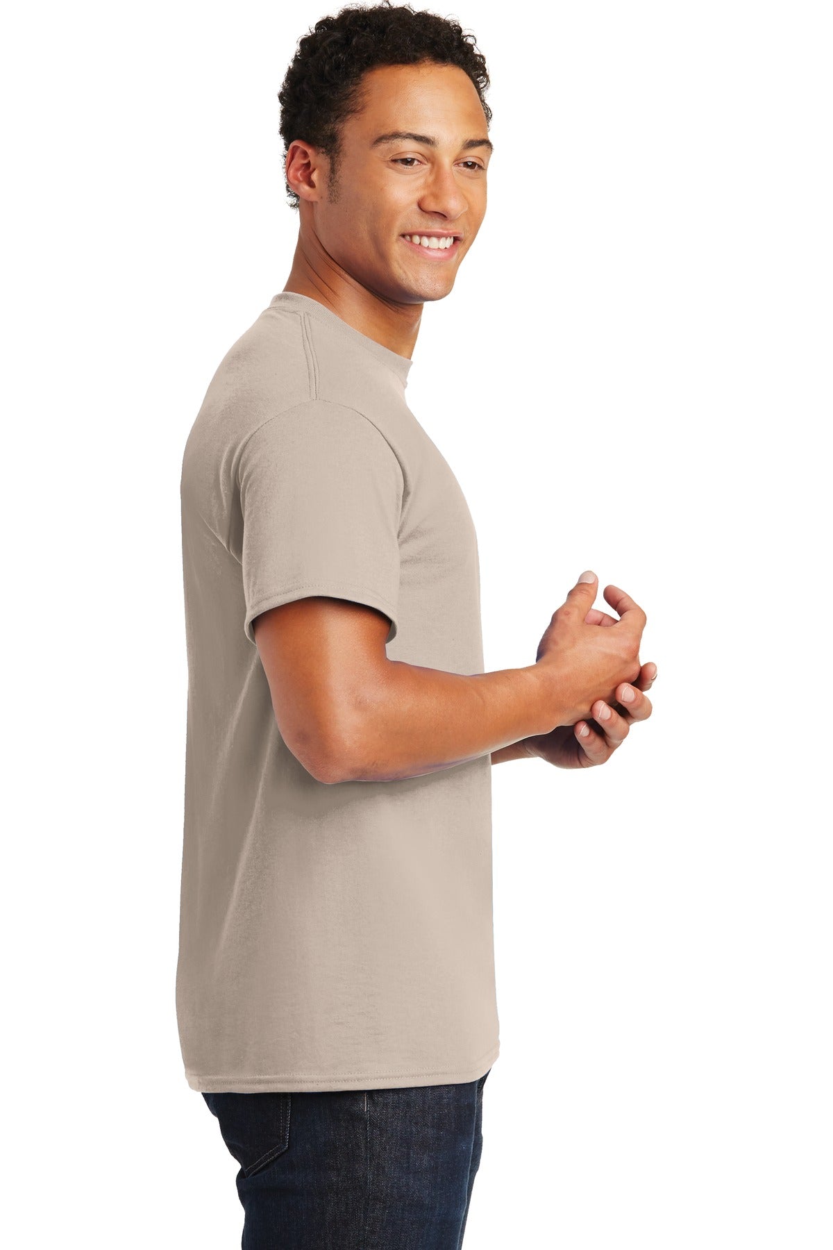 Gildan® - DryBlend® 50 Cotton/50 Poly T-Shirt. 8000 [Sand] - DFW Impression