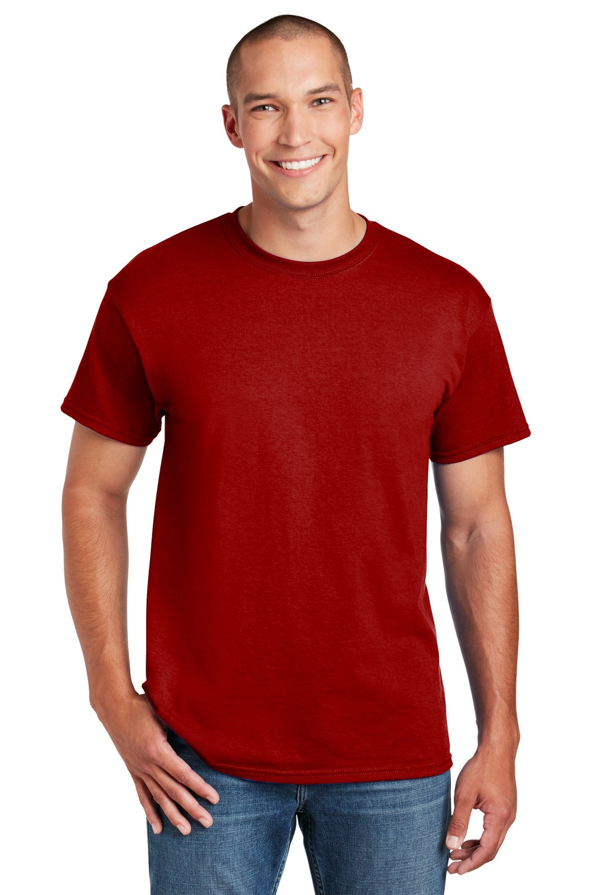 Gildan® - DryBlend® 50 Cotton/50 Poly T-Shirt. 8000 [Sport Scarlet Red] - DFW Impression