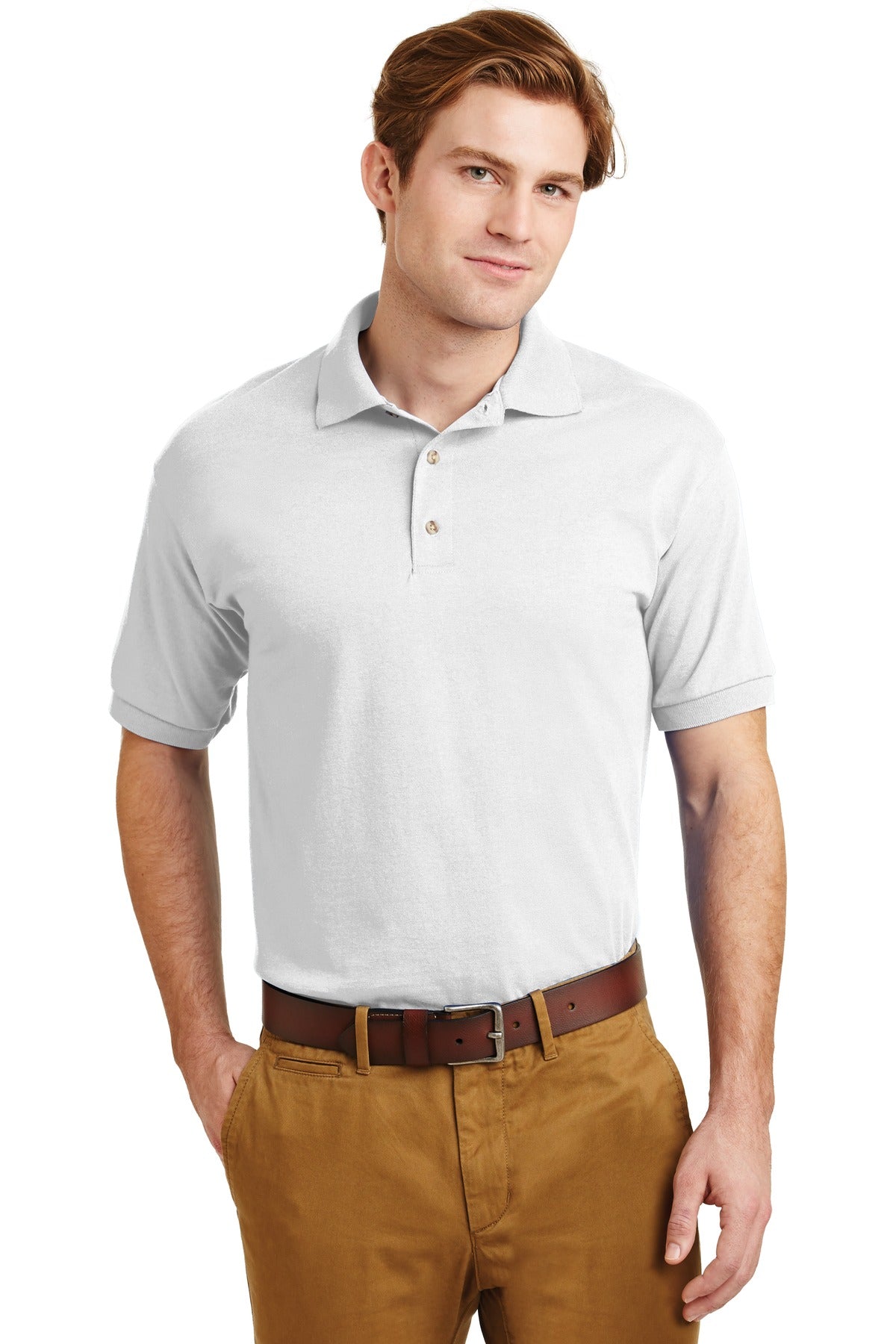 Gildan® - DryBlend® 6-Ounce Jersey Knit Sport Shirt. 8800 [White] - DFW Impression