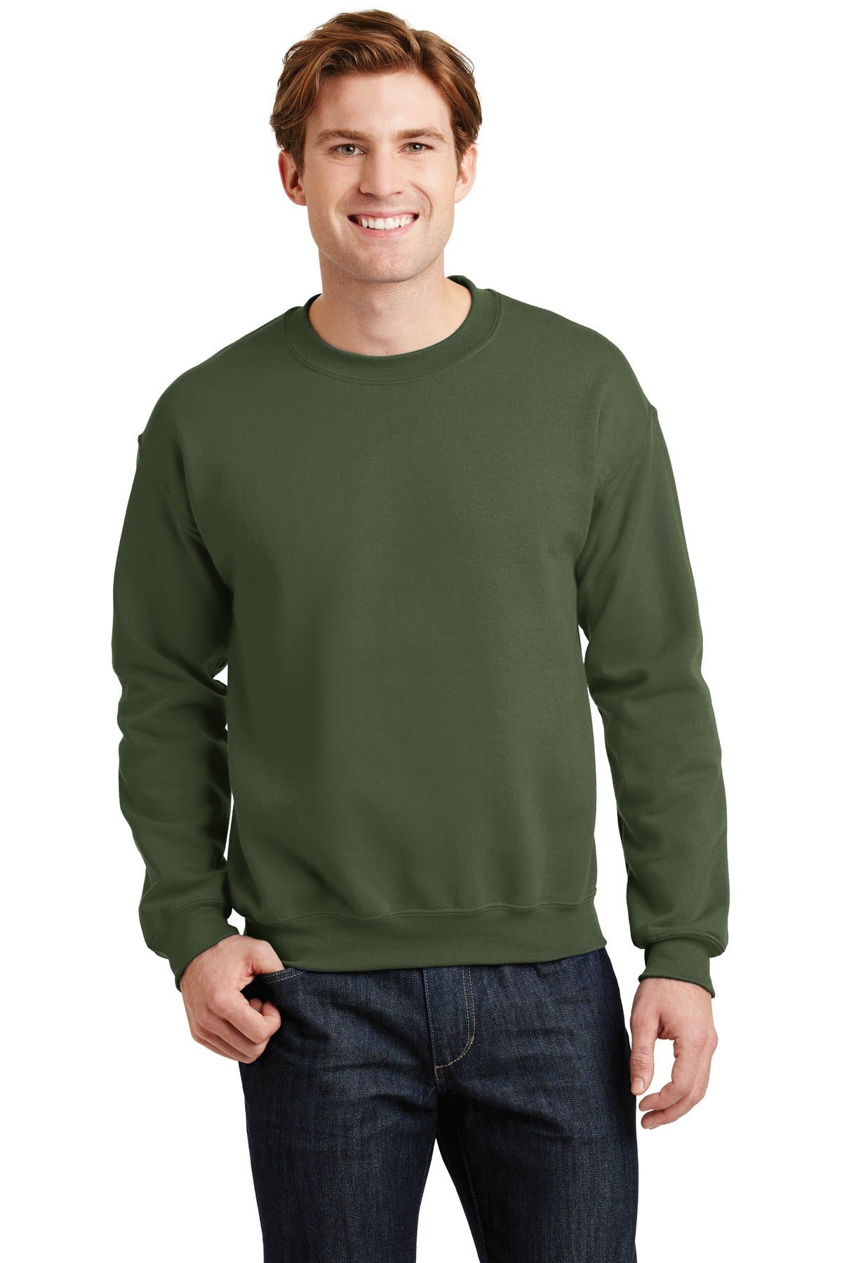 Gildan® - Heavy Blend™ Crewneck Sweatshirt. 18000 [Military Green] - DFW Impression