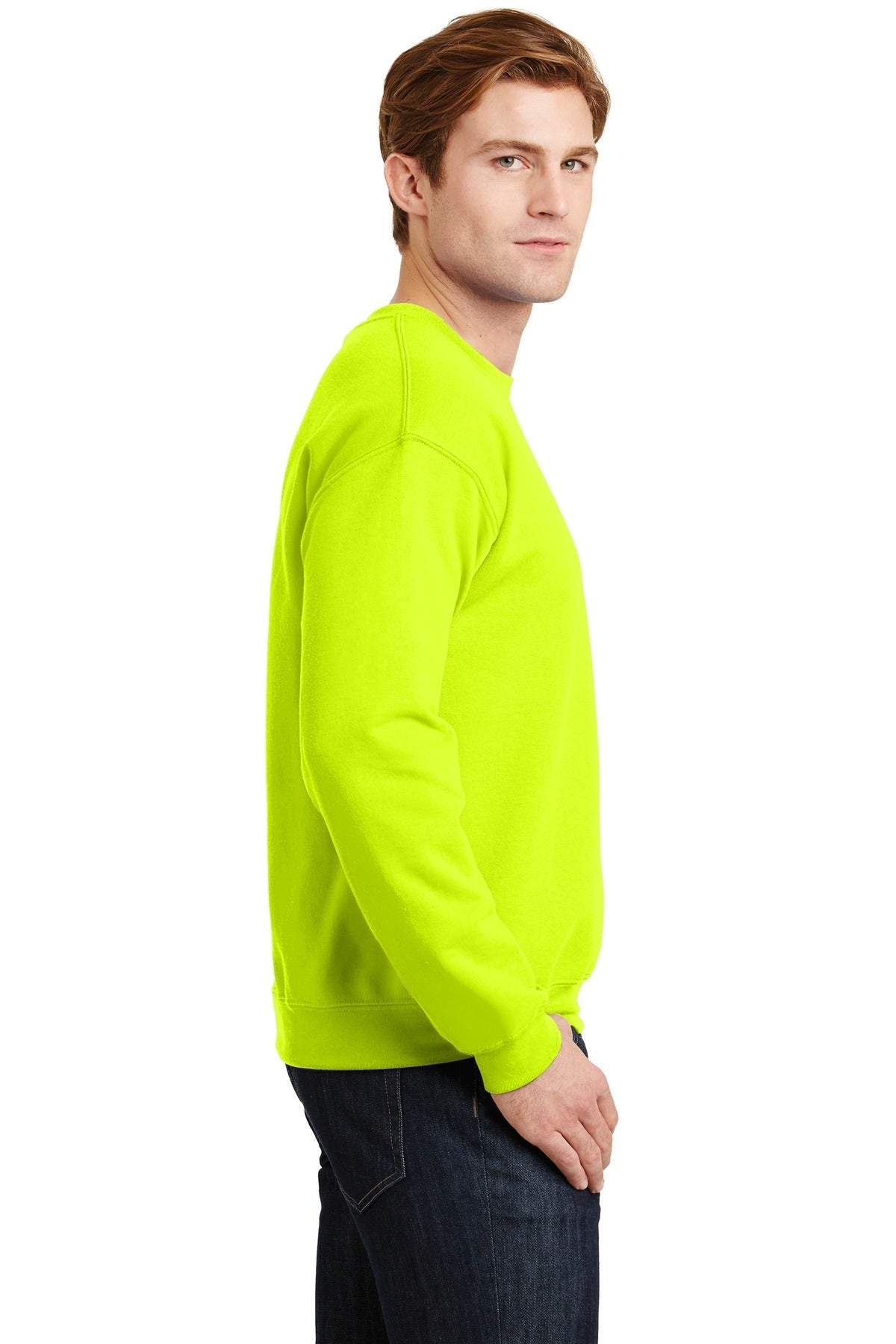 Gildan® - Heavy Blend™ Crewneck Sweatshirt. 18000 [Safety Green] - DFW Impression