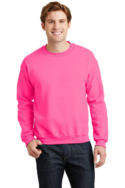 Gildan® - Heavy Blend™ Crewneck Sweatshirt. 18000 [Safety Pink] - DFW Impression