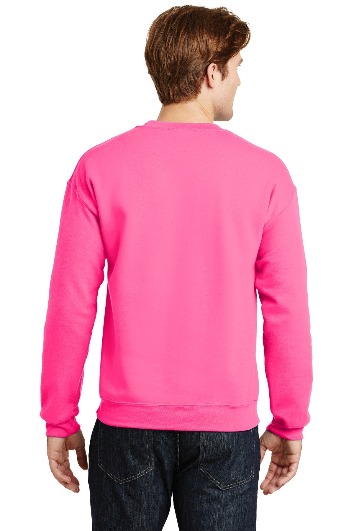 Gildan® - Heavy Blend™ Crewneck Sweatshirt. 18000 [Safety Pink] - DFW Impression