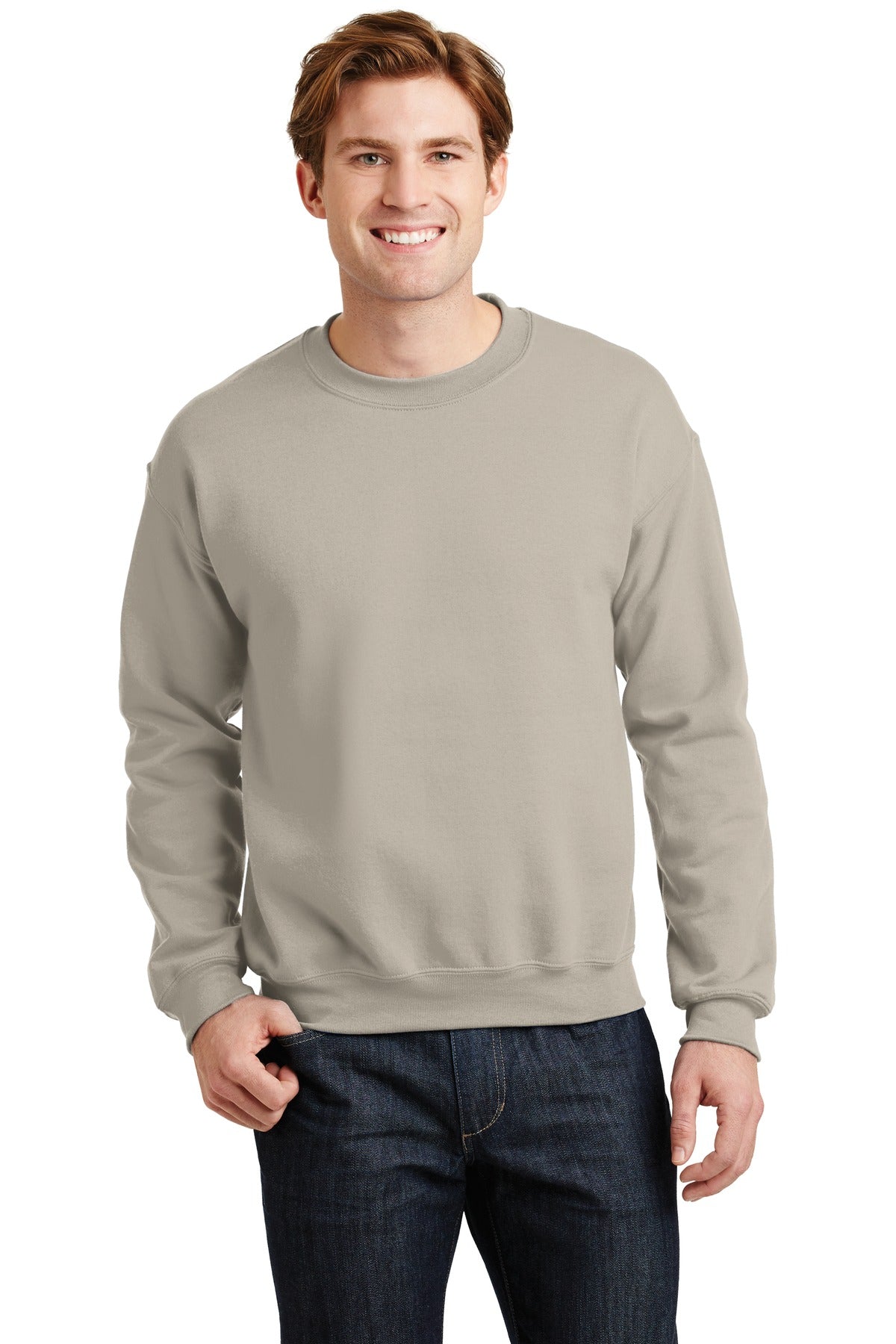 Gildan® - Heavy Blend™ Crewneck Sweatshirt. 18000 [Sand] - DFW Impression