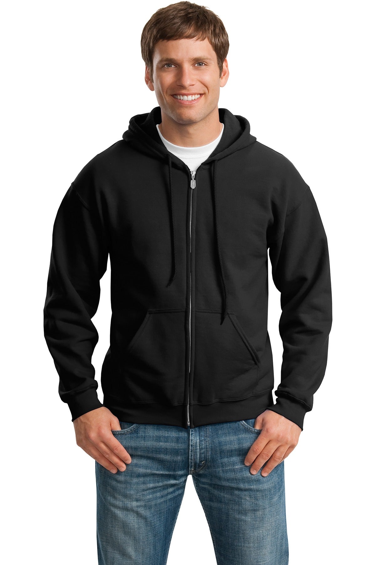 Gildan® - Heavy Blend™ Full-Zip Hooded Sweatshirt. 18600 [Black] - DFW Impression