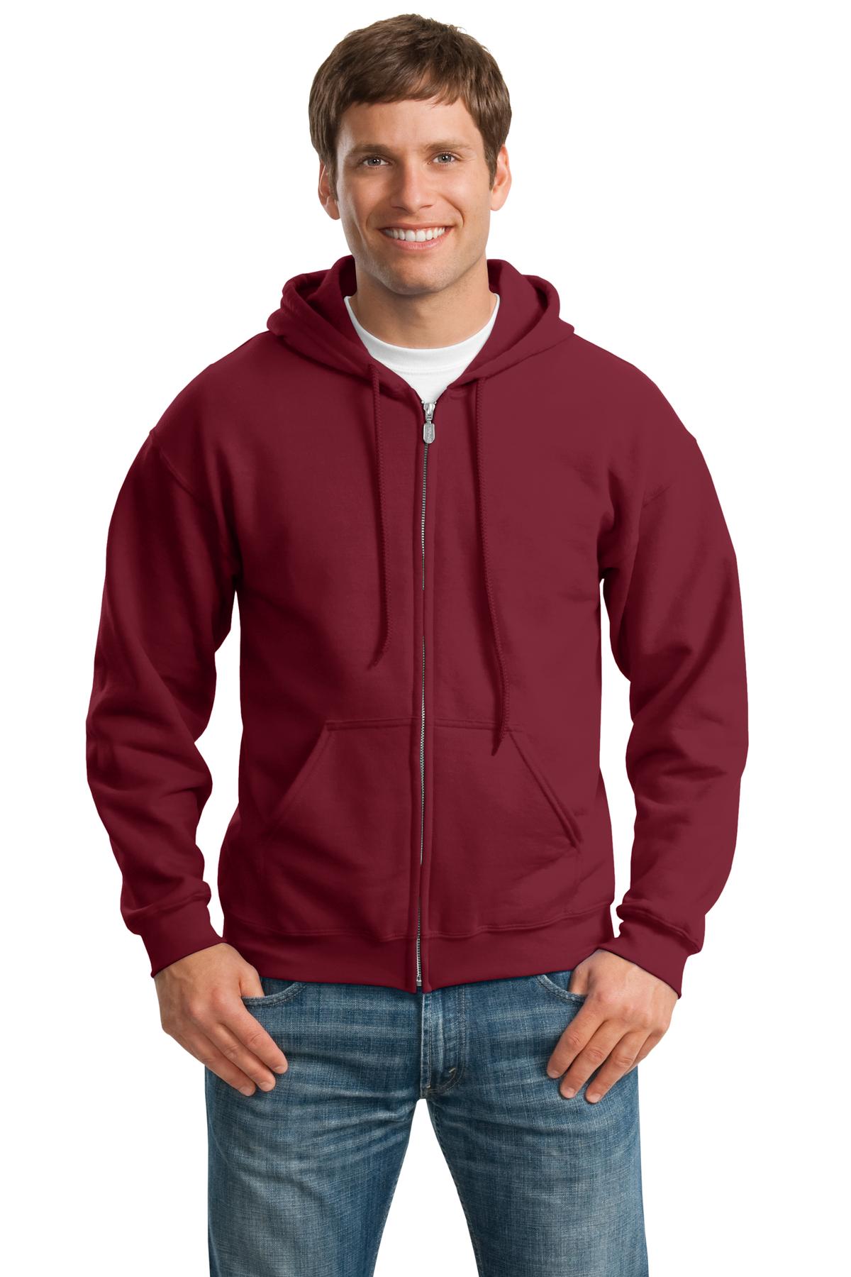 Gildan® - Heavy Blend™ Full-Zip Hooded Sweatshirt. 18600 [Cardinal] - DFW Impression