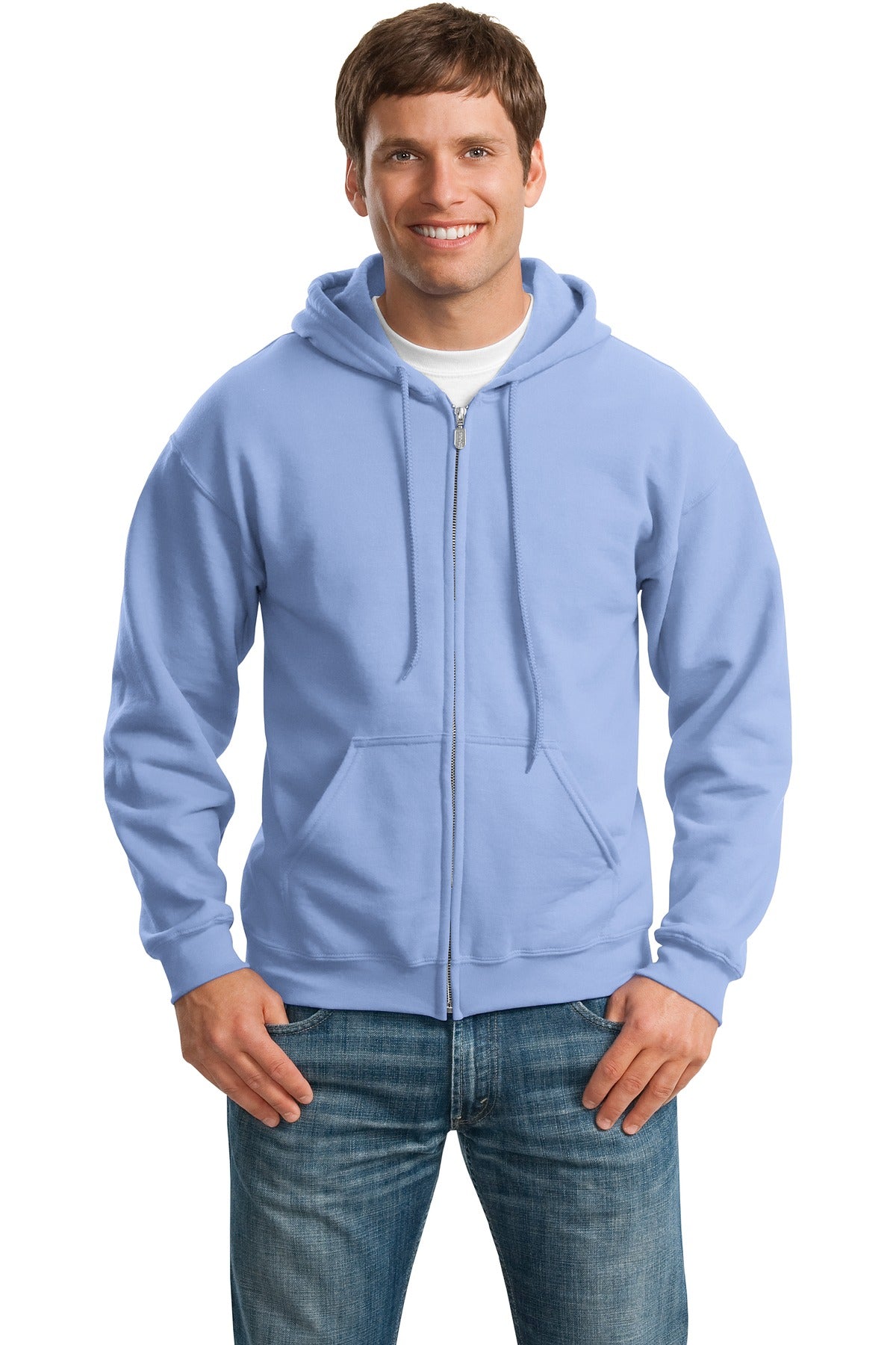 Gildan® - Heavy Blend™ Full-Zip Hooded Sweatshirt. 18600 [Carolina Blue] - DFW Impression