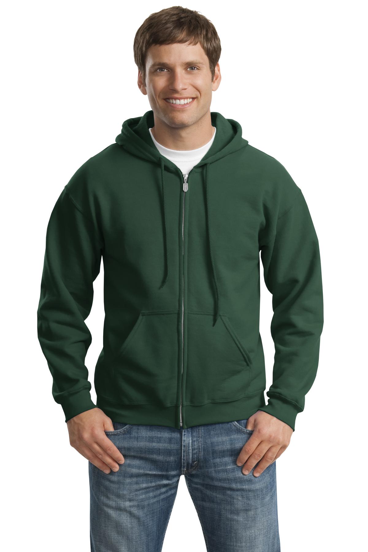 Gildan® - Heavy Blend™ Full-Zip Hooded Sweatshirt. 18600 [Forest Green] - DFW Impression
