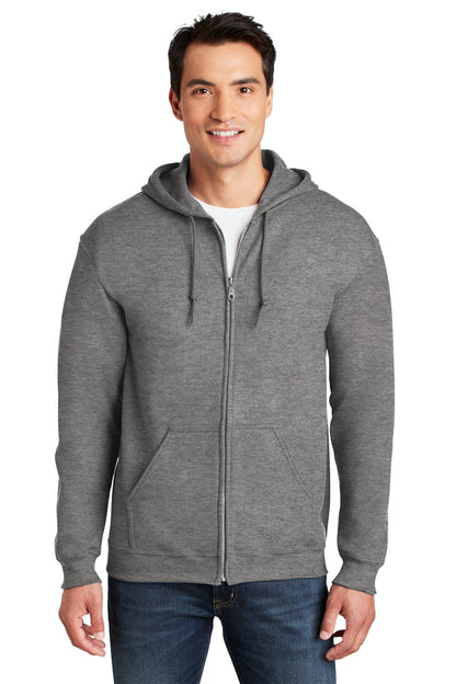 Gildan® - Heavy Blend™ Full-Zip Hooded Sweatshirt. 18600 [Graphite Heather] - DFW Impression