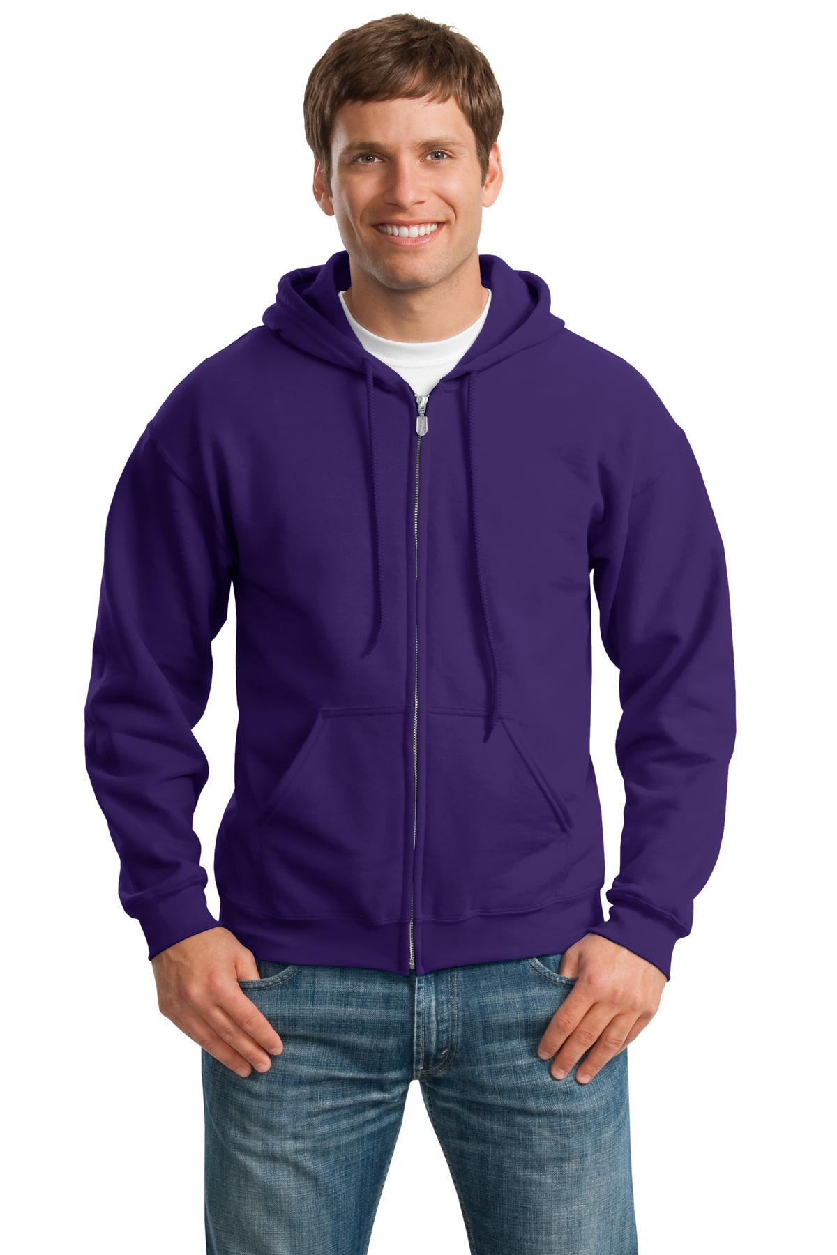 Gildan® - Heavy Blend™ Full-Zip Hooded Sweatshirt. 18600 [Purple] - DFW Impression