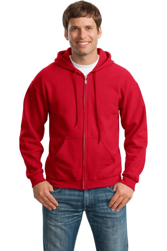 Gildan® - Heavy Blend™ Full-Zip Hooded Sweatshirt. 18600 [Red] - DFW Impression