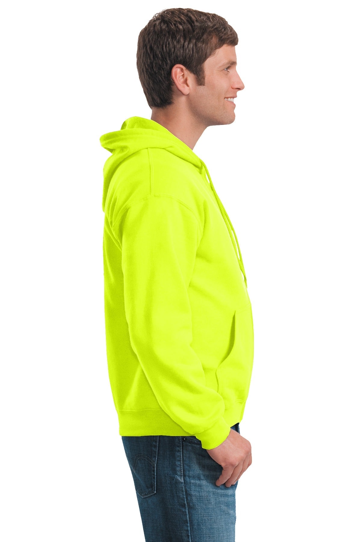 Gildan® - Heavy Blend™ Full-Zip Hooded Sweatshirt. 18600 [Safety Green] - DFW Impression