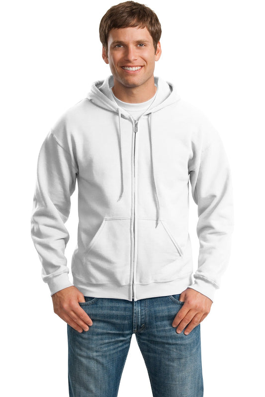 Gildan® - Heavy Blend™ Full-Zip Hooded Sweatshirt. 18600 [White] - DFW Impression