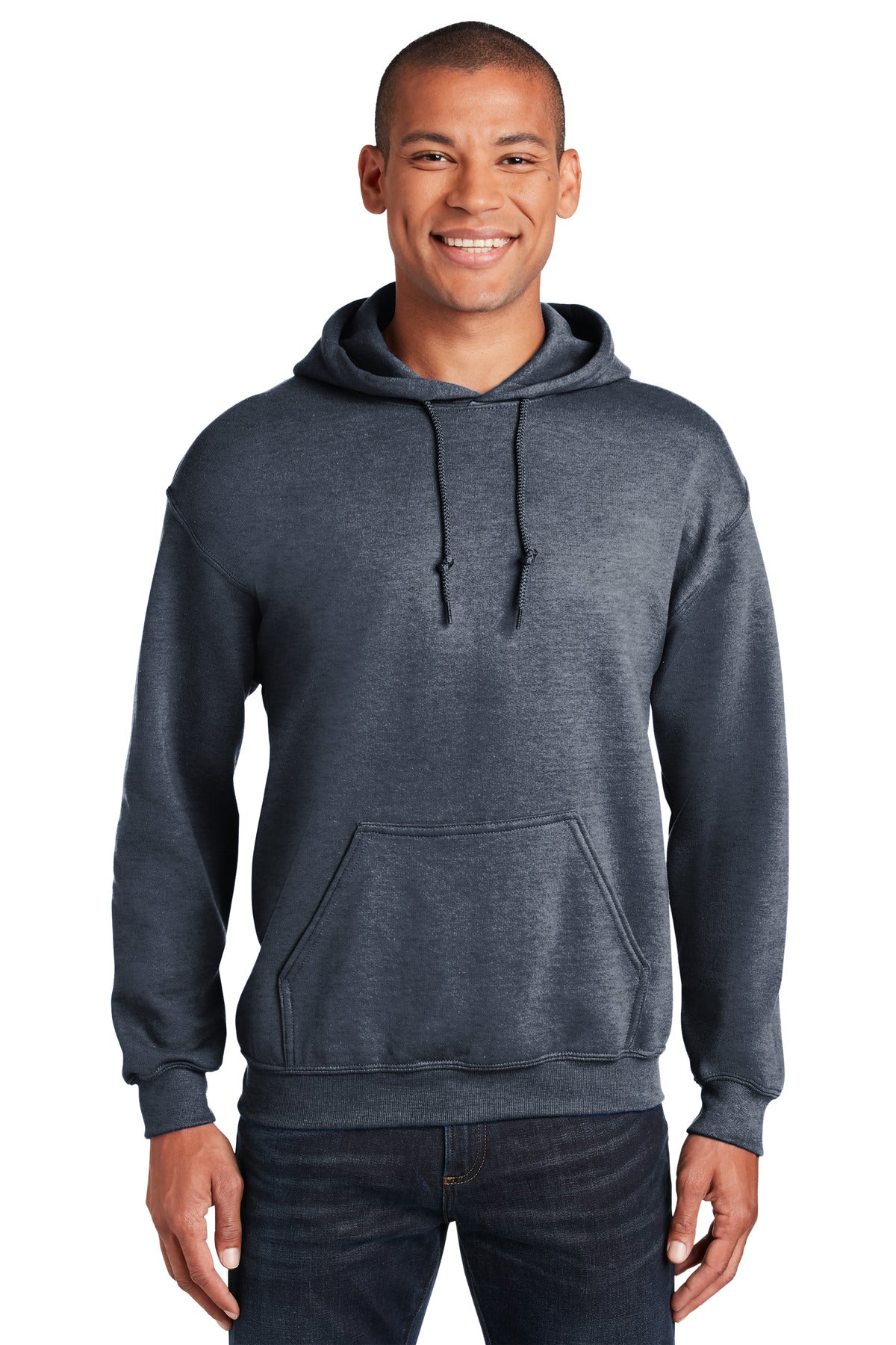 Gildan® - Heavy Blend™ Hooded Sweatshirt. 18500 [Heather Sport Dark Navy] - DFW Impression