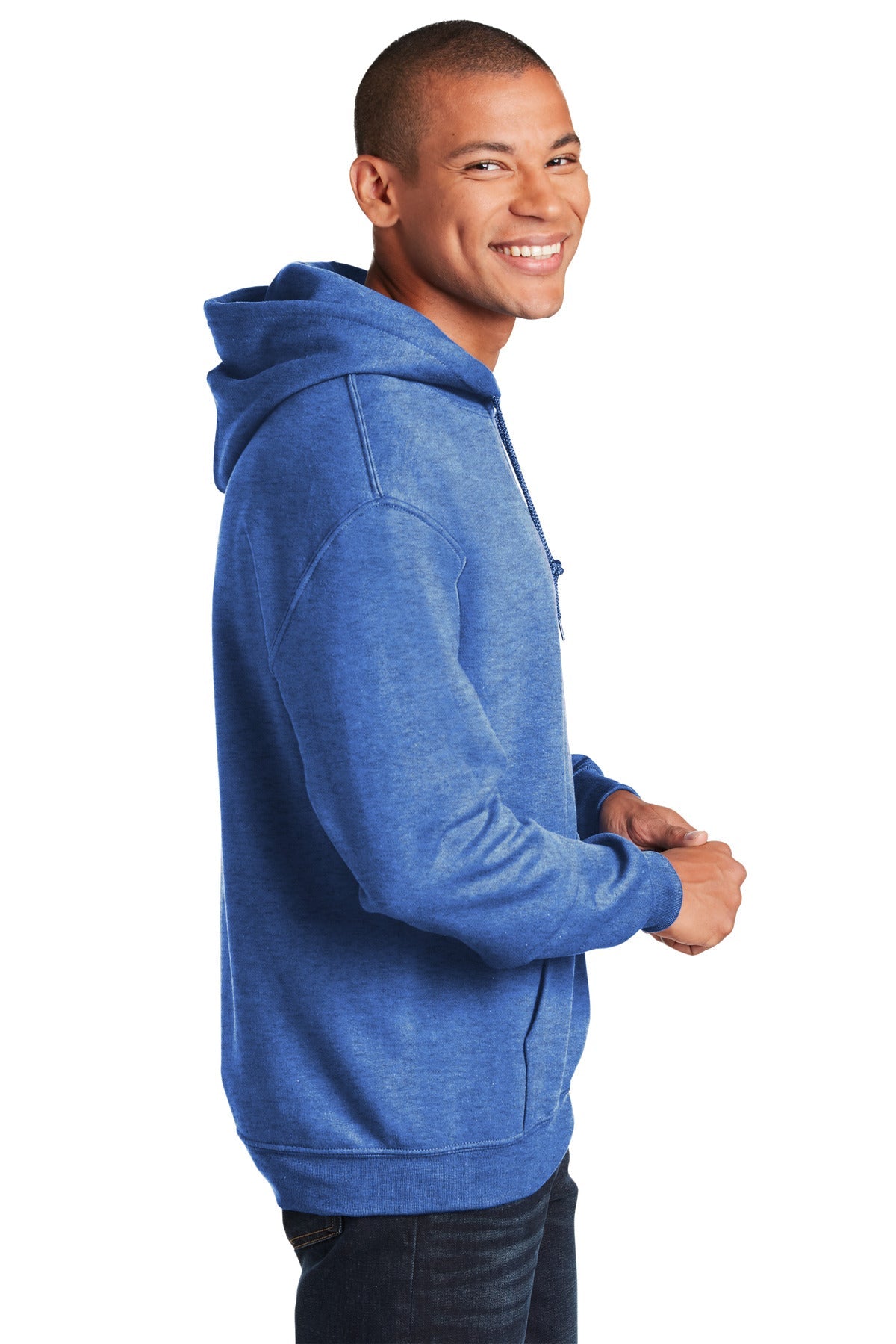 Gildan® - Heavy Blend™ Hooded Sweatshirt. 18500 [Heather Sport Royal] - DFW Impression