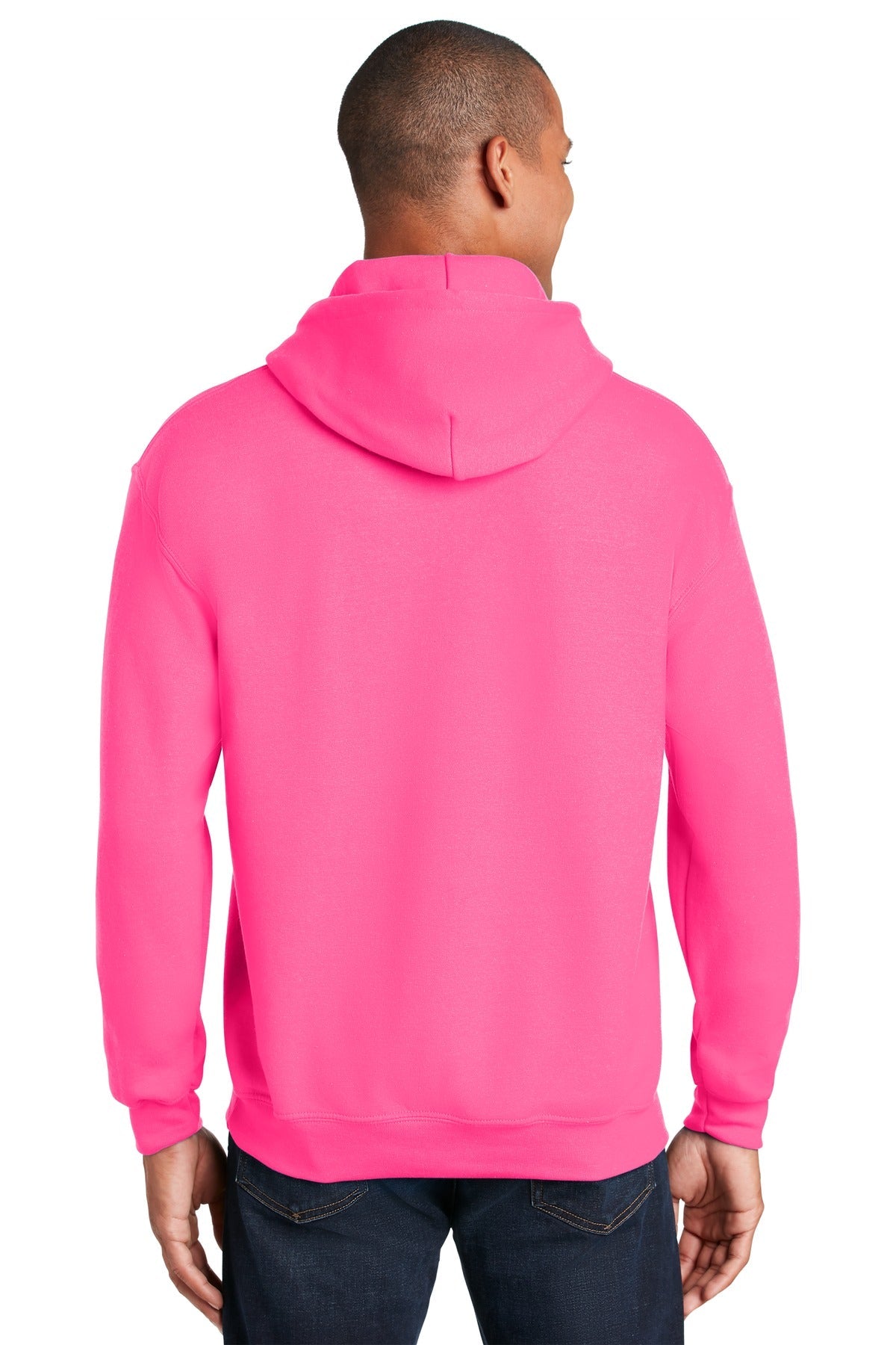 Gildan® - Heavy Blend™ Hooded Sweatshirt. 18500 [Safety Pink] - DFW Impression