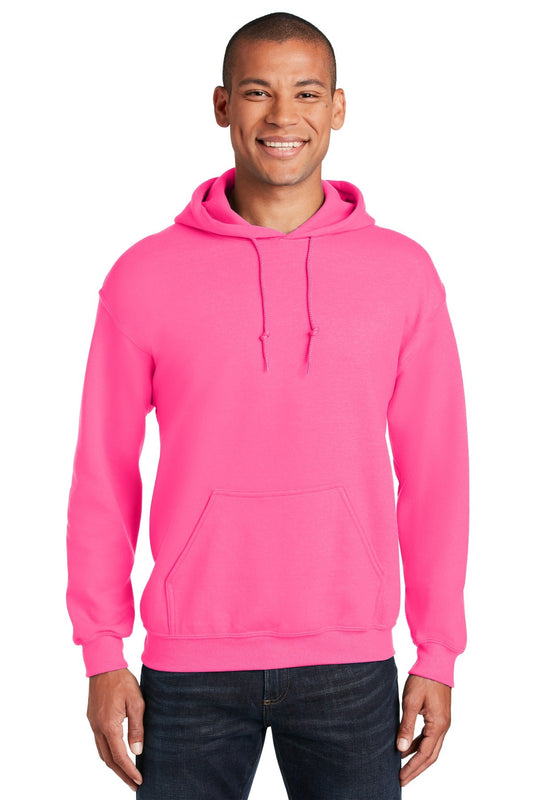 Gildan® - Heavy Blend™ Hooded Sweatshirt. 18500 [Safety Pink] - DFW Impression