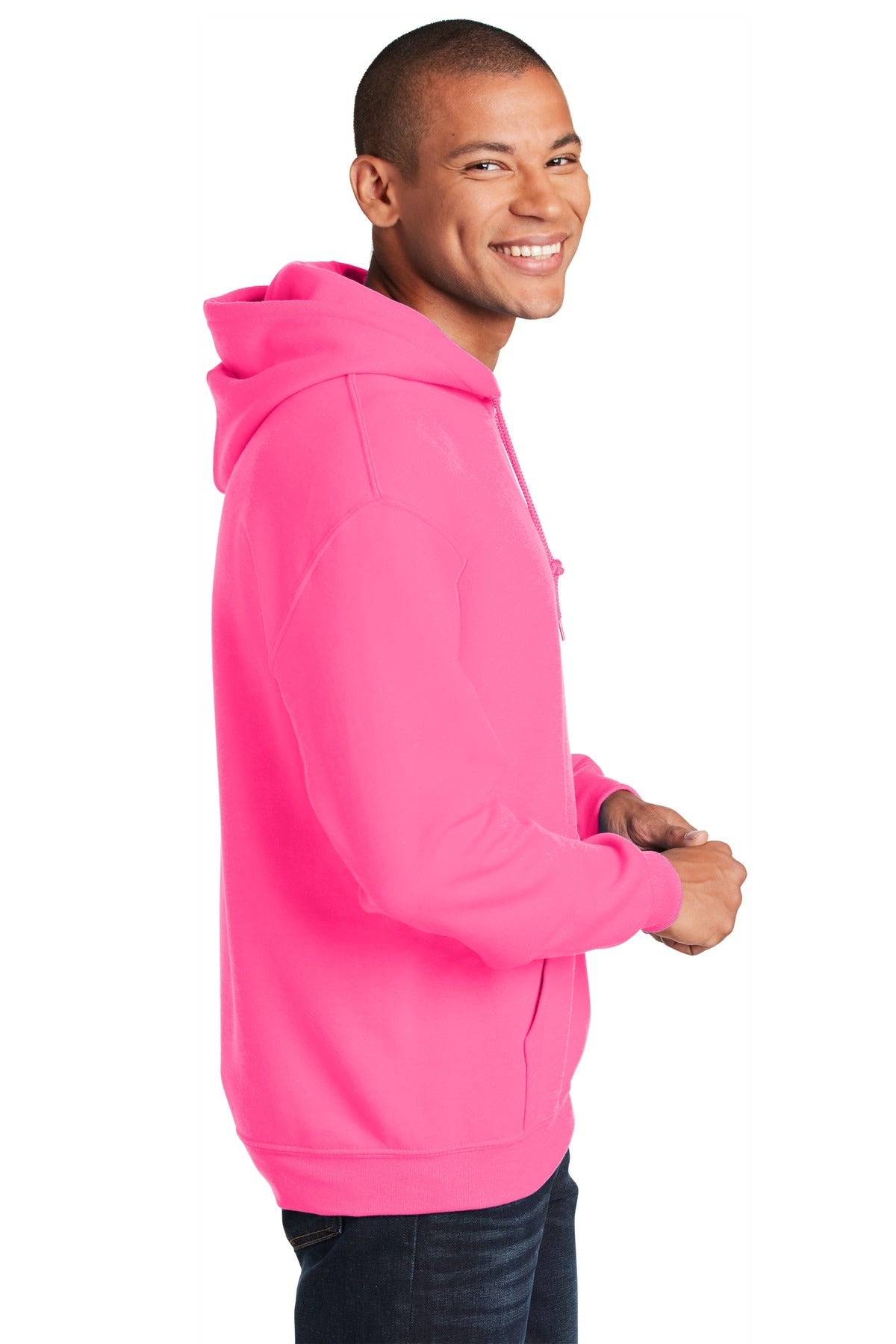 Gildan safety pink hoodie sale