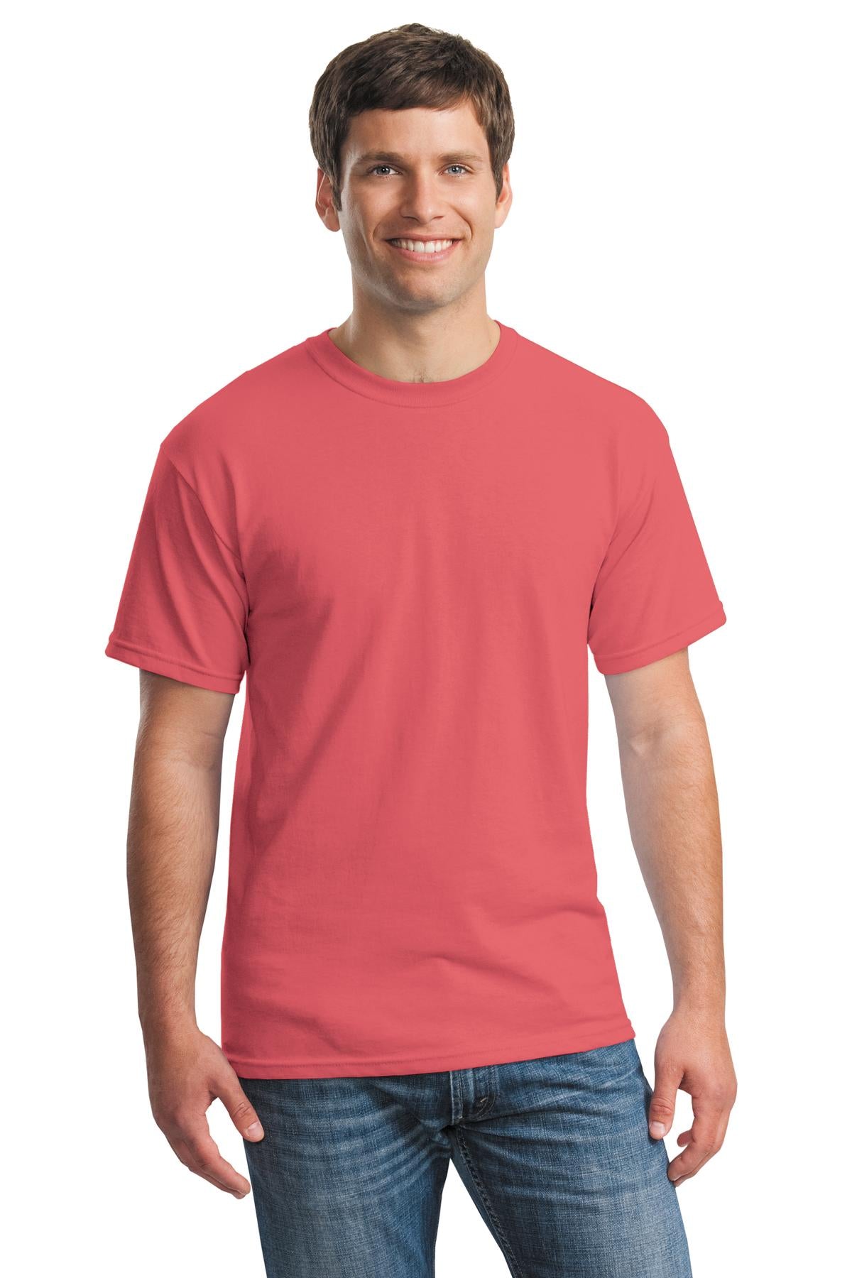 Gildan® - Heavy Cotton™ 100% Cotton T-Shirt. 5000 [Coral Silk] - DFW Impression
