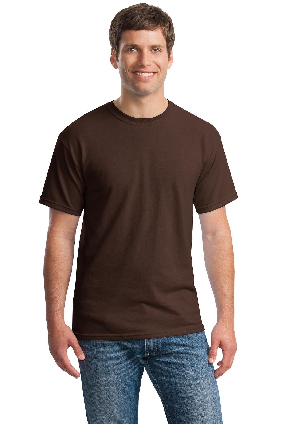 Gildan® - Heavy Cotton™ 100% Cotton T-Shirt. 5000 [Dark Chocolate] - DFW Impression