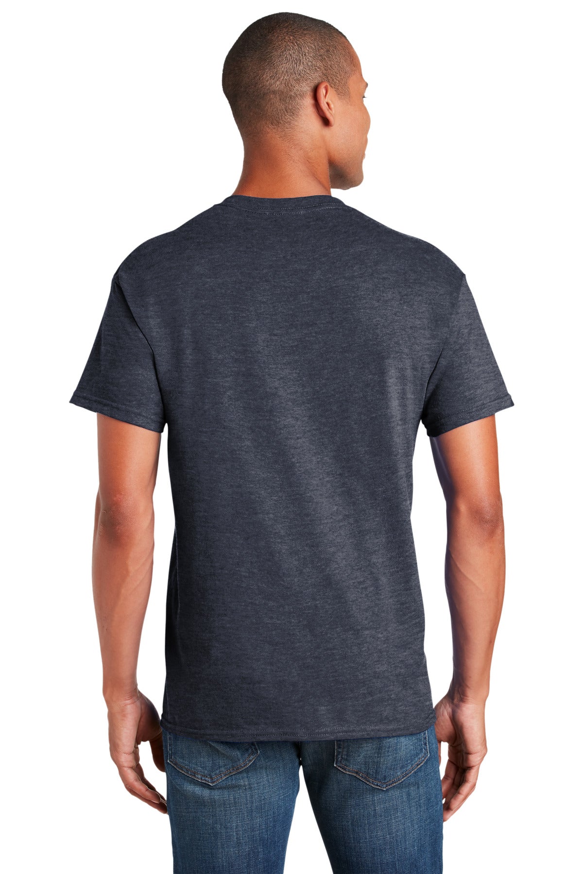 Gildan® - Heavy Cotton™ 100% Cotton T-Shirt. 5000 [Heather Navy] - DFW Impression