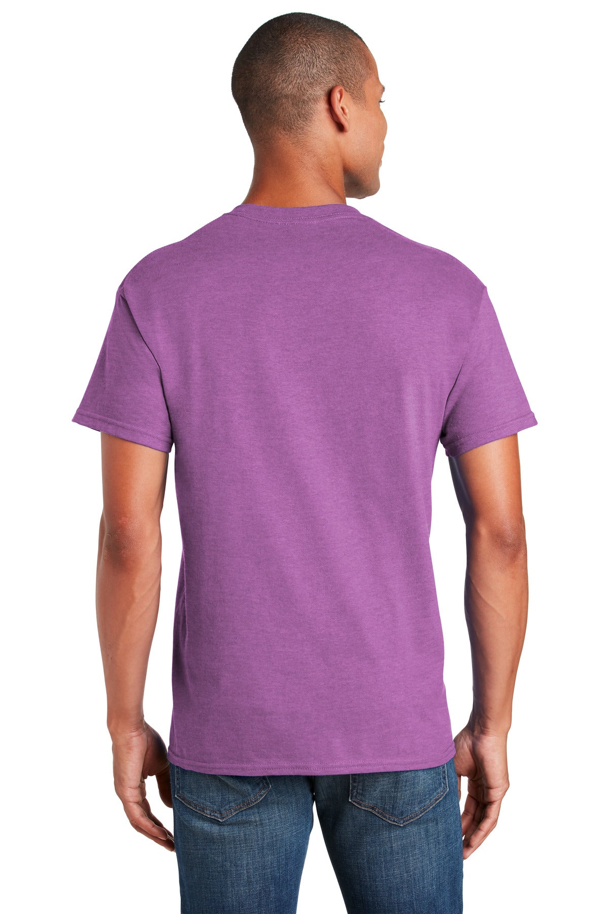 Gildan® - Heavy Cotton™ 100% Cotton T-Shirt. 5000 [Heather Radiant Orchid] - DFW Impression