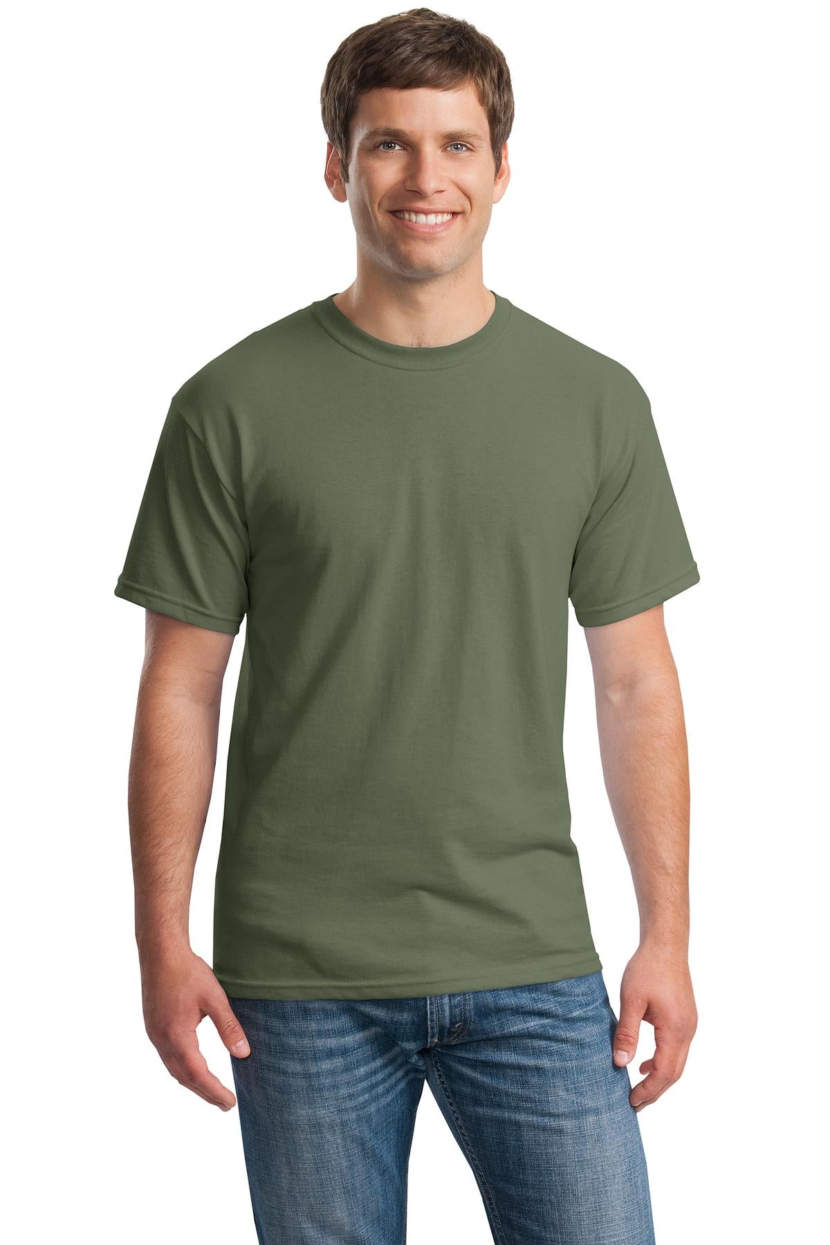 Gildan® - Heavy Cotton™ 100% Cotton T-Shirt. 5000 [Military Green] - DFW Impression