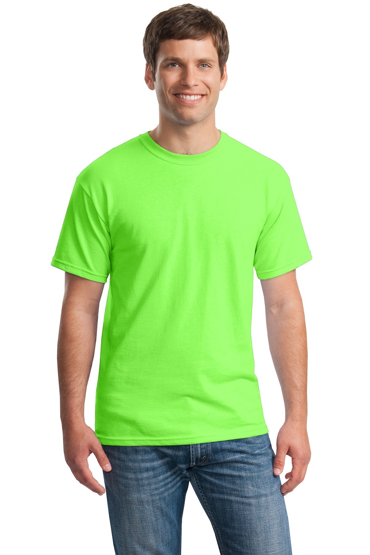 Gildan® - Heavy Cotton™ 100% Cotton T-Shirt. 5000 [Neon Green] - DFW Impression