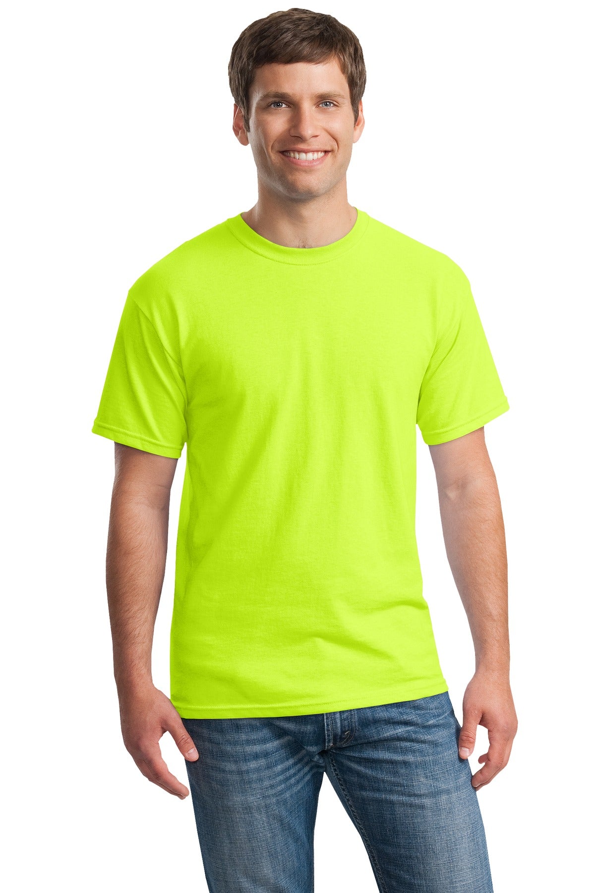 Gildan® - Heavy Cotton™ 100% Cotton T-Shirt. 5000 [Safety Green] - DFW Impression