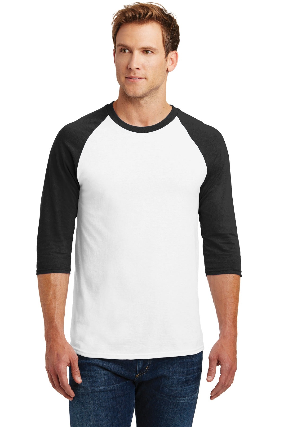 Gildan® Heavy Cotton&#8482; 3/4-Sleeve Raglan T-Shirt. 5700 - DFW Impression